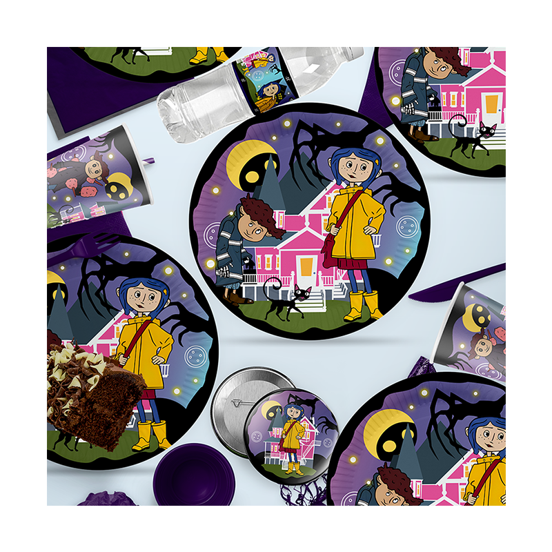 Baby 1 Year Food - Coraline Cartoon Movie Theme Spooky Party