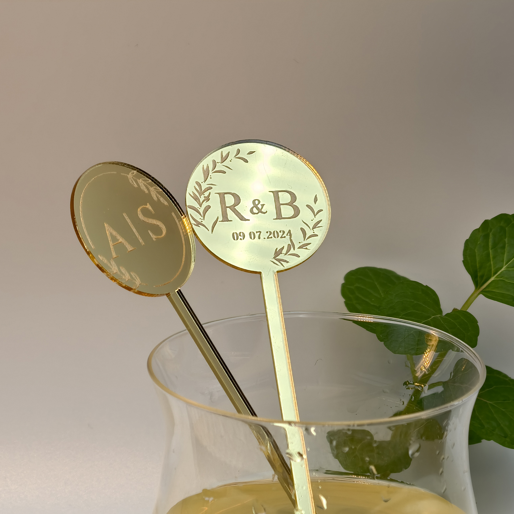 Baby 1 Year Food - 30/50/100pcs Custom Cocktail stirrers Personalised Drink