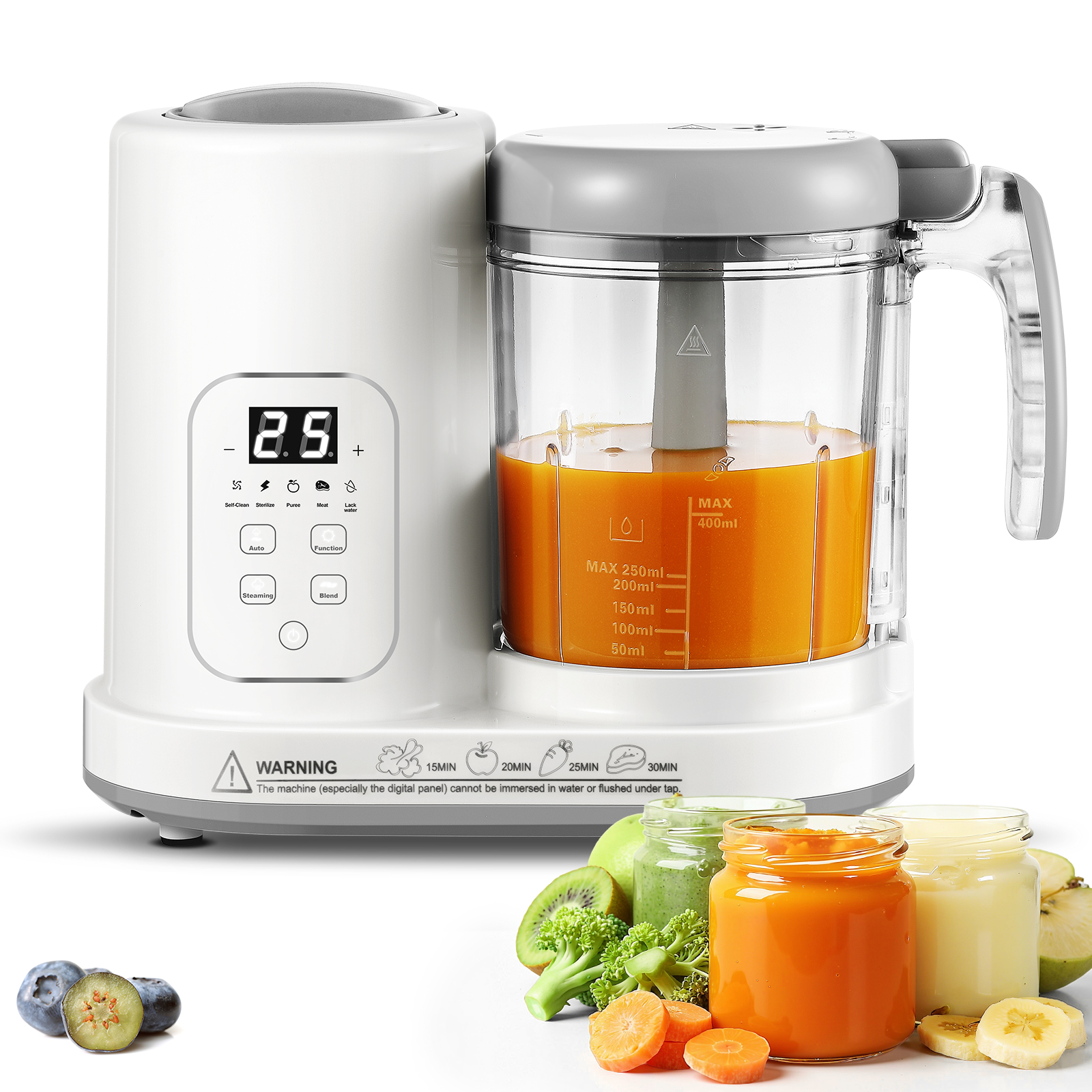 Baby Food Youtube - 4-in-1 Auto-Clean, BPA-Free, for 4-12 Months