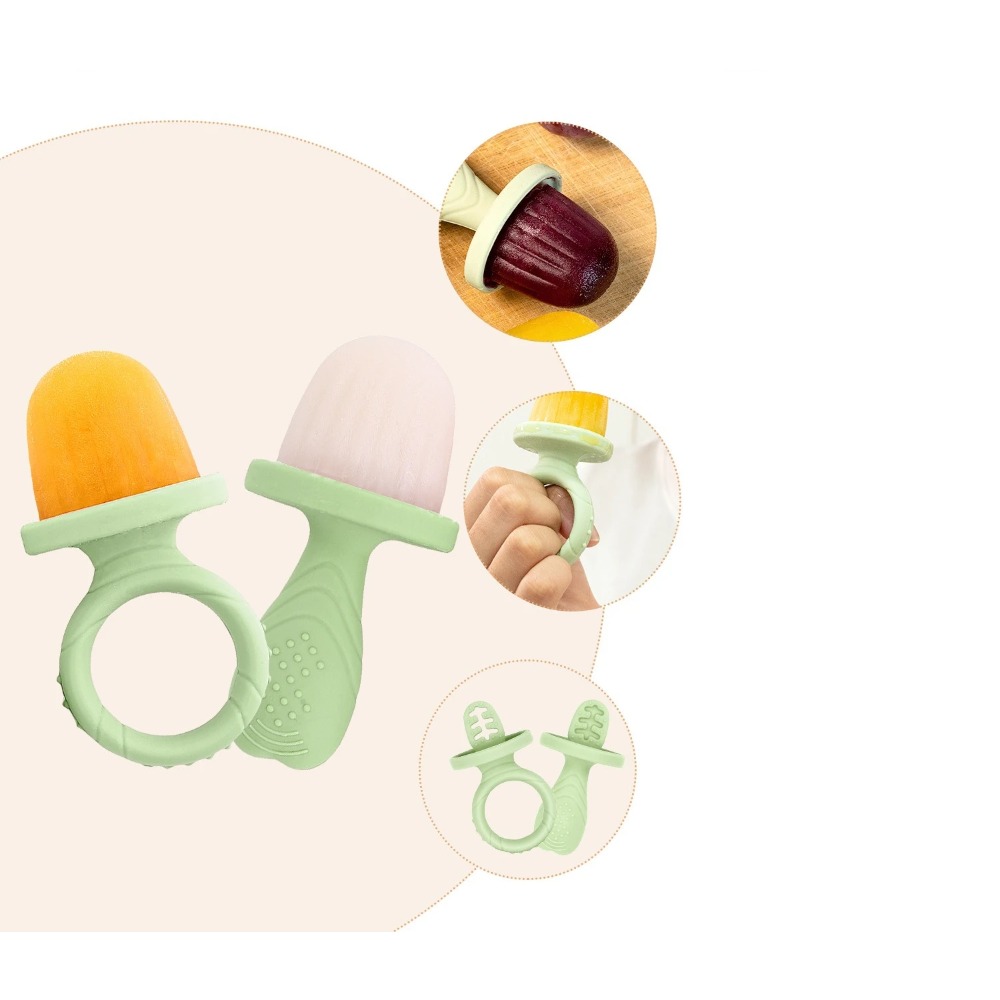 Baby Food Maker Baby Safe - 6PCS Baby Teething Ice Molds Food