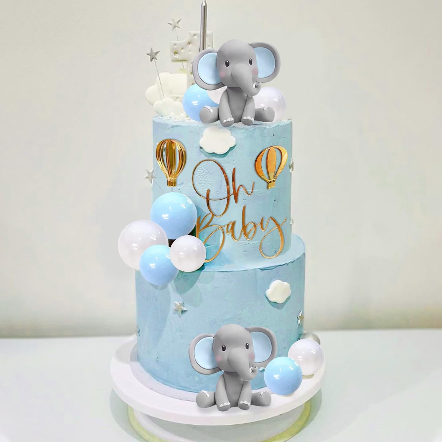 Elephant Cake Decoration Baby  – Baby 1 Year Food Bewertung und Preis