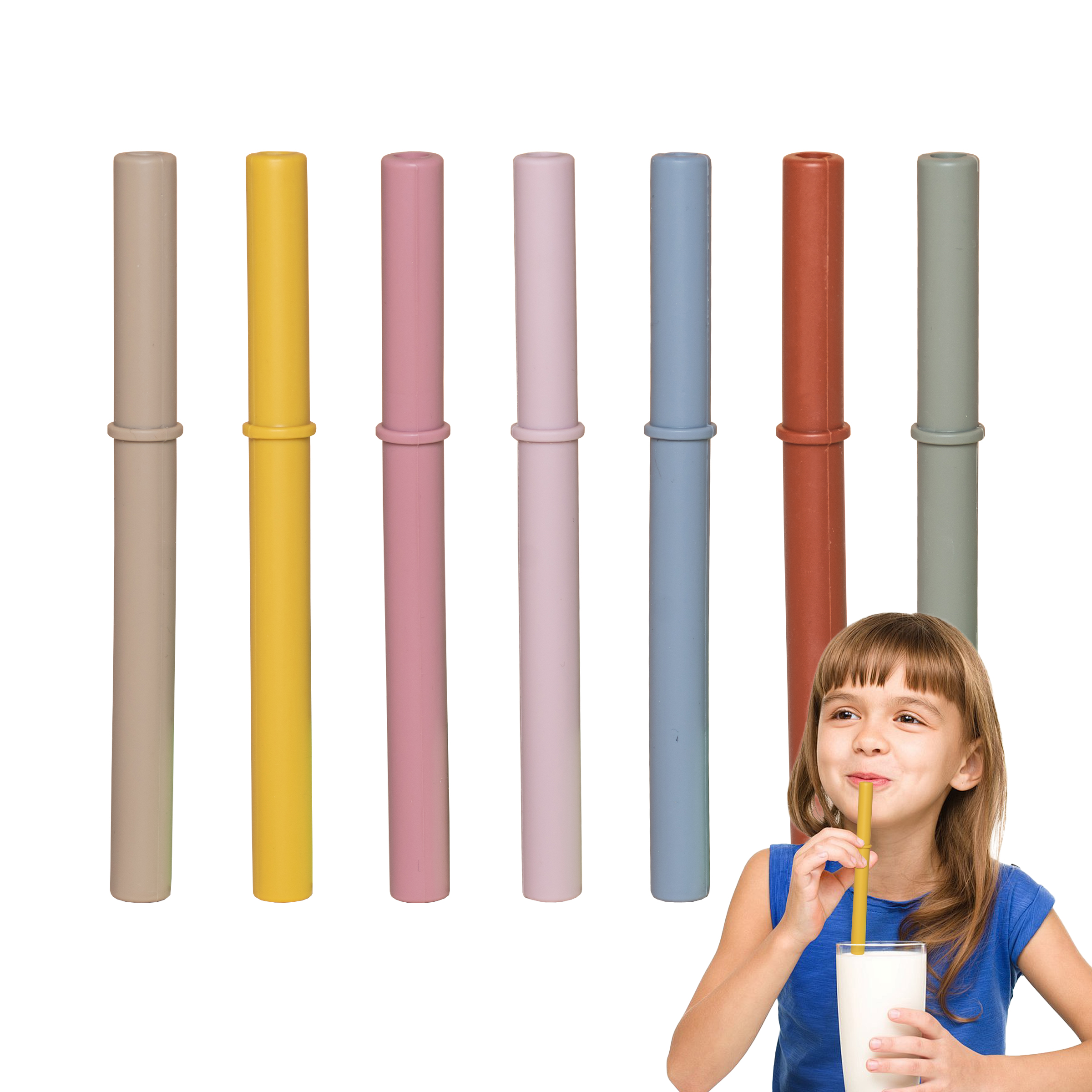 Morandi Color Silicone Straw,  – Baby Food Youtube Bewertung und Preis