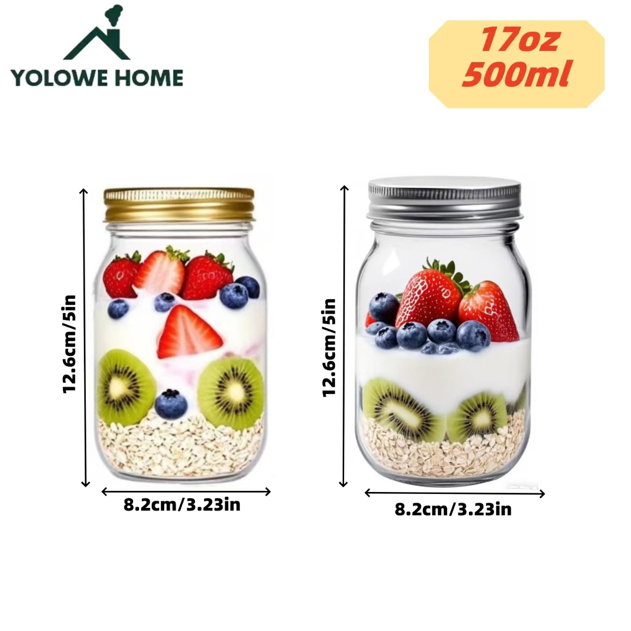 6Pcs, 12Pcs, 500Ml/16Oz, Glass – Baby Food Jars Bewertung und Preis