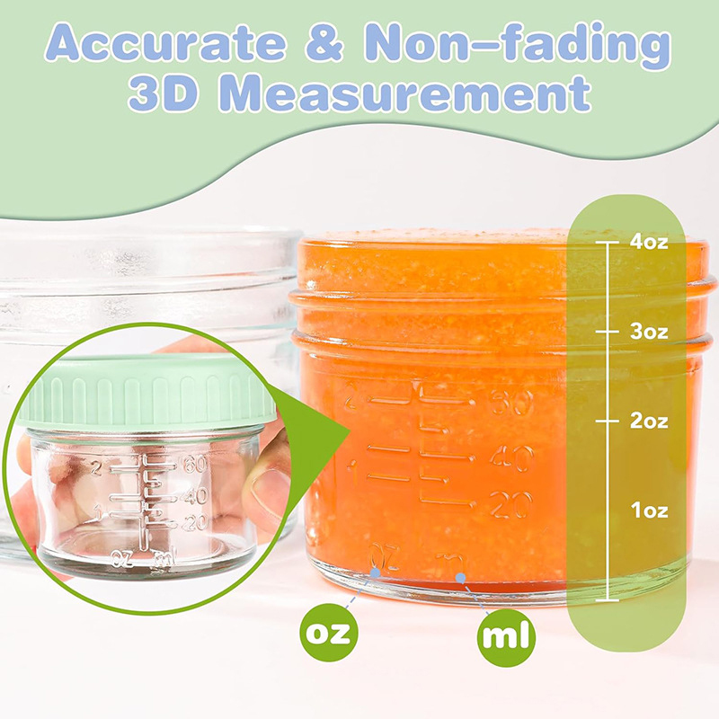 120ml 6Pcs Food Grade Glass Ba – Baby Food Oats Bewertung und Preis