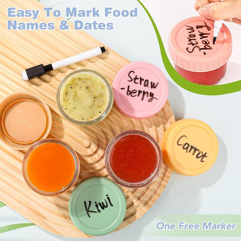 120ml 6Pcs Food Grade Glass Ba – Baby Food Oats Bewertung und Preis