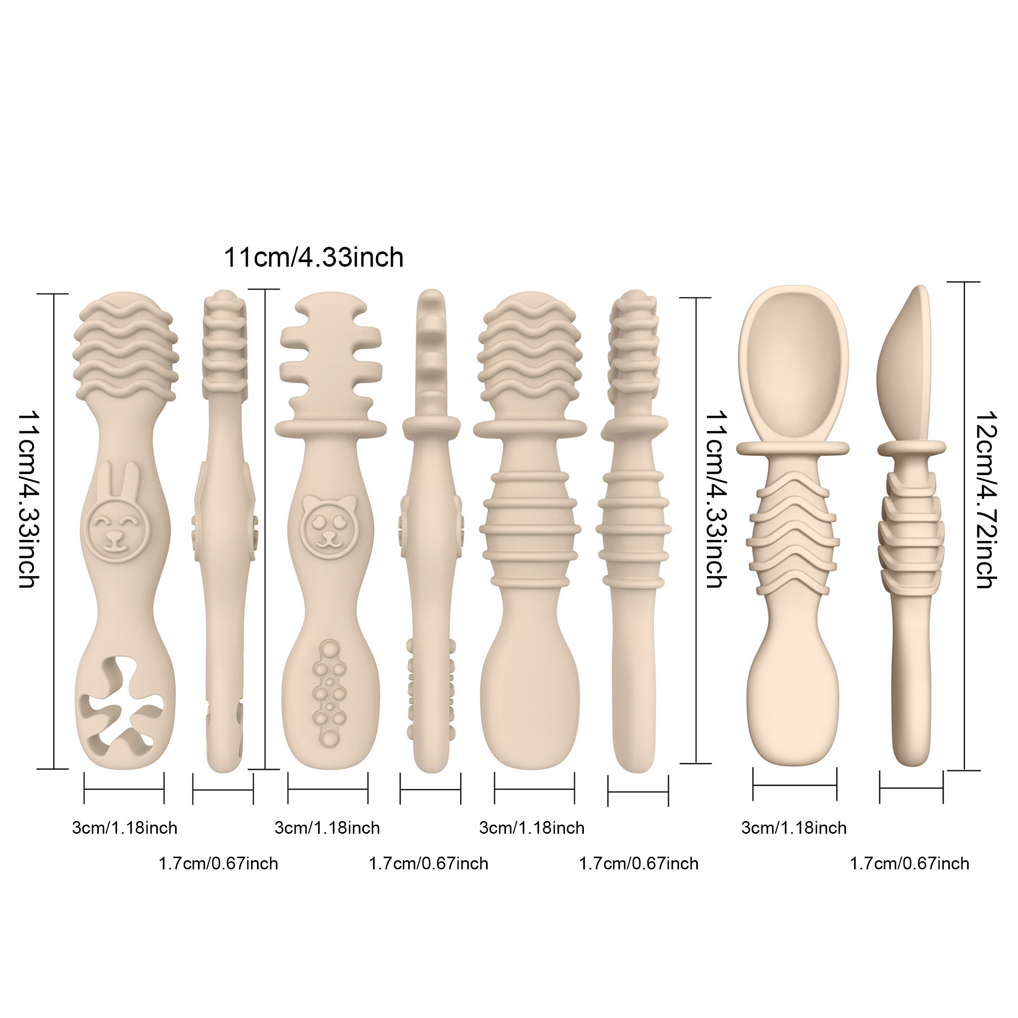 4pcs silicone baby food spoon, – Baby Food For 7 Month Old Bewertung und Preis