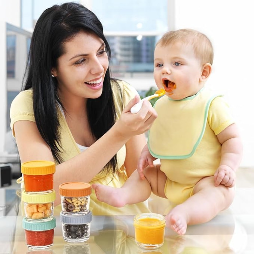 6pcs Glass Baby Food Jar Reusa – Baby Food Jars Bewertung und Preis