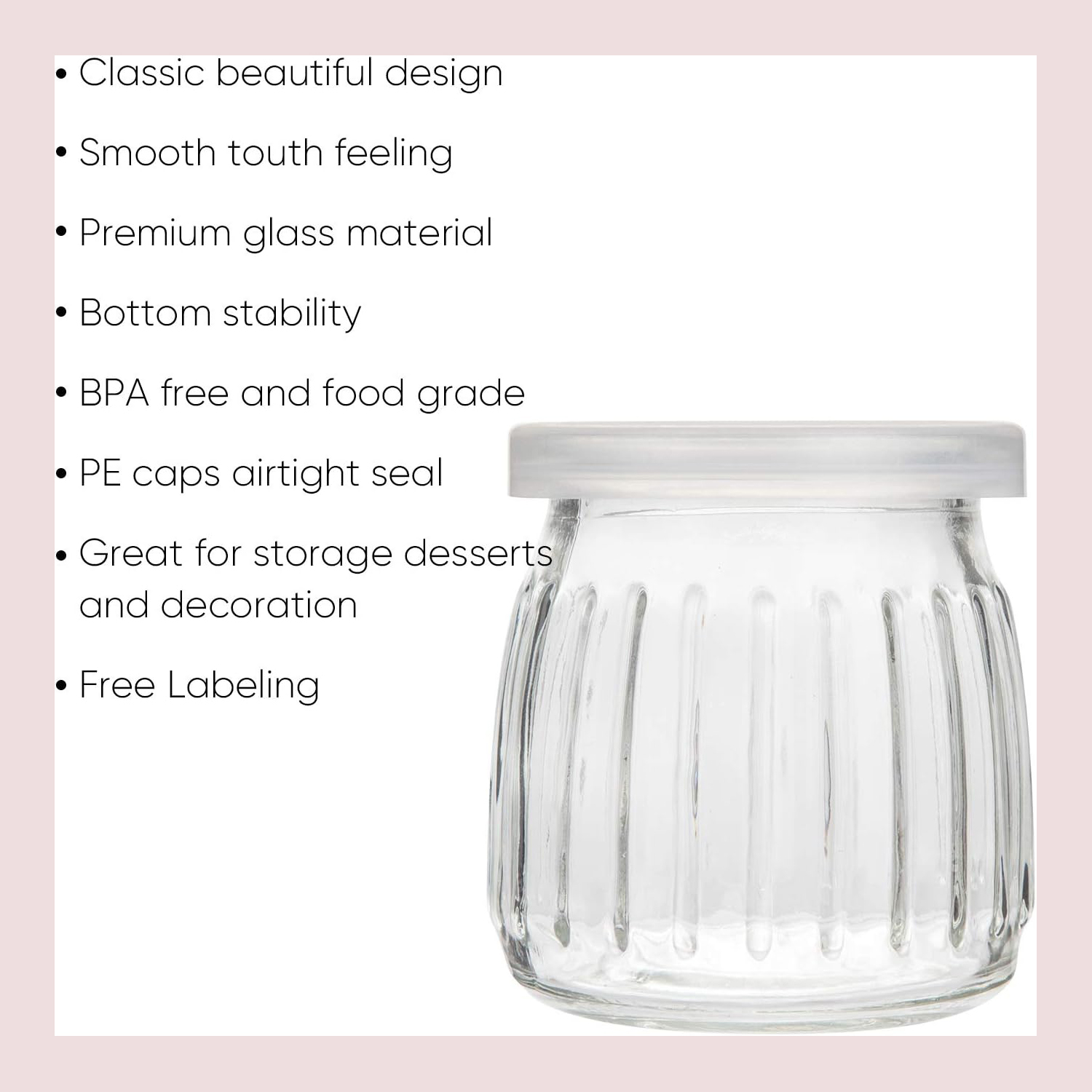 4 oz Clear Yogurt Jars With PE – Baby Food Jars Bewertung und Preis