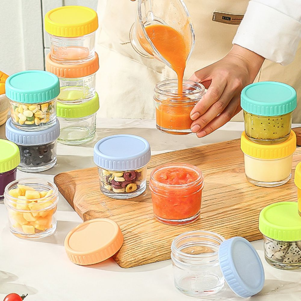 6pcs Mason Jar Glass Baby Food – Baby Food Jars Bewertung und Preis