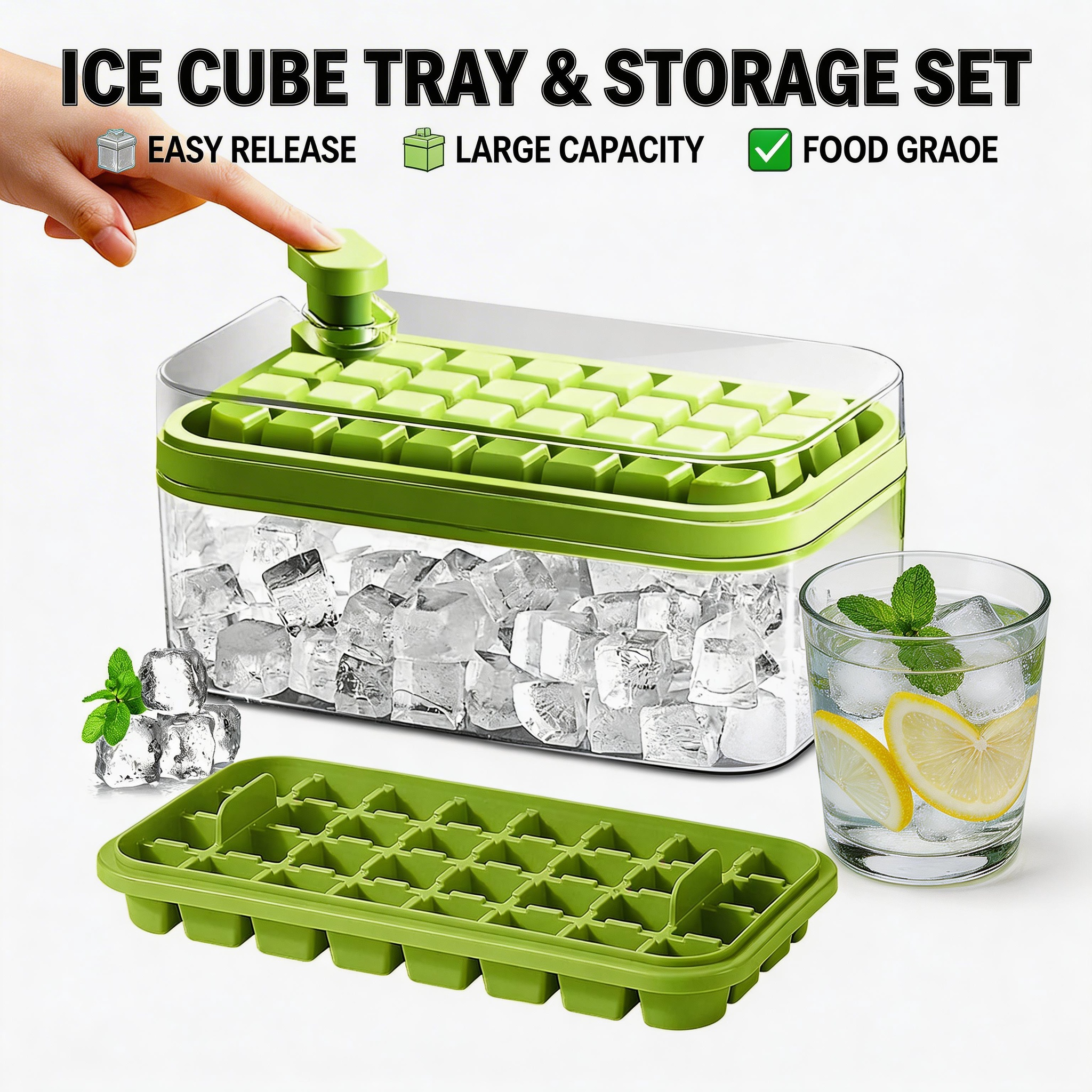 Grid Silicone Ice Cube Tray Mo – Baby Food Maker Baby Safe Bewertung und Preis