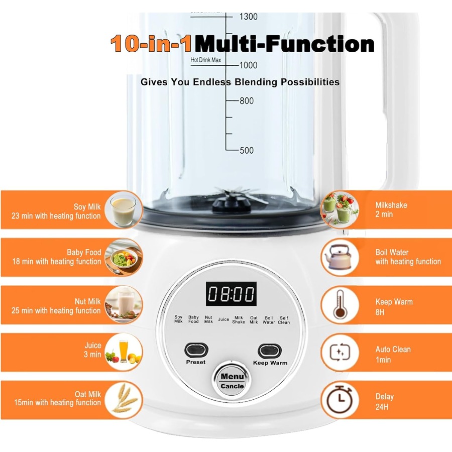 10 in 1 Nut Milk Maker Hot Ble – Baby Food Oats Bewertung und Preis