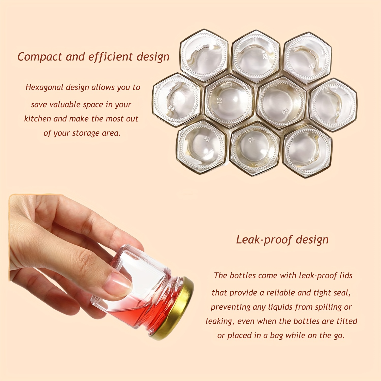 1.5 Oz Hexagon Mini Glass Hone – Baby Food Jars Bewertung und Preis