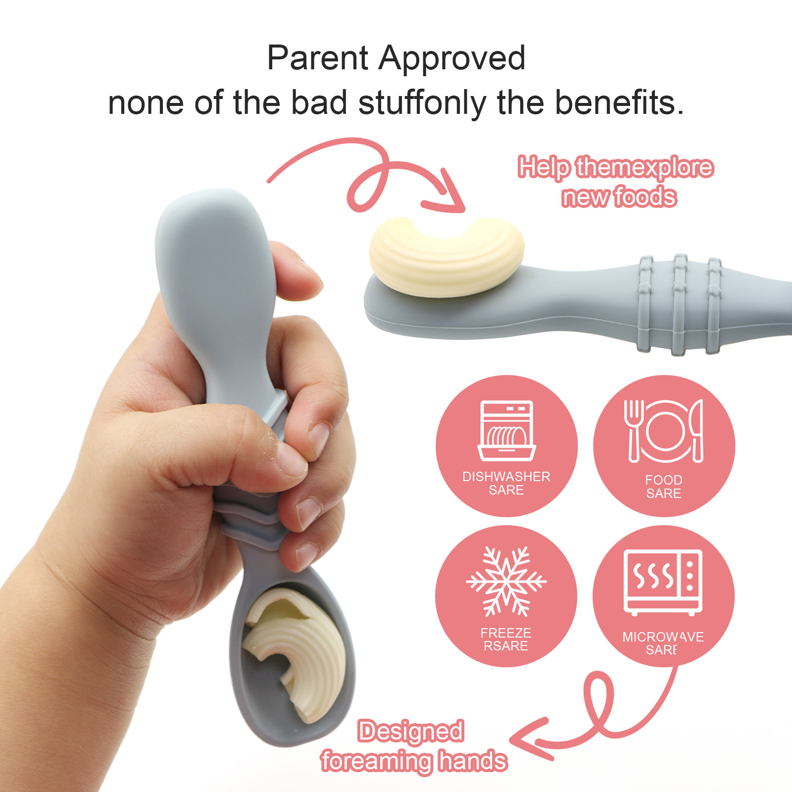 4pcs Silicone Baby Food Spoon, – Baby Food For 7 Month Old Bewertung und Preis