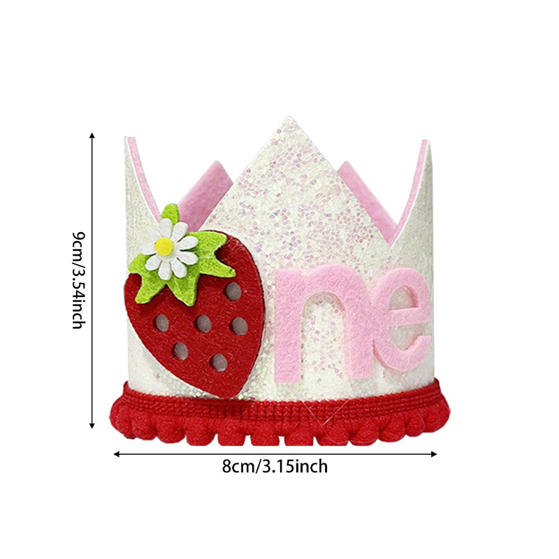 Pink Strawberry Crown Birthday – Baby Food Year Old Bewertung und Preis
