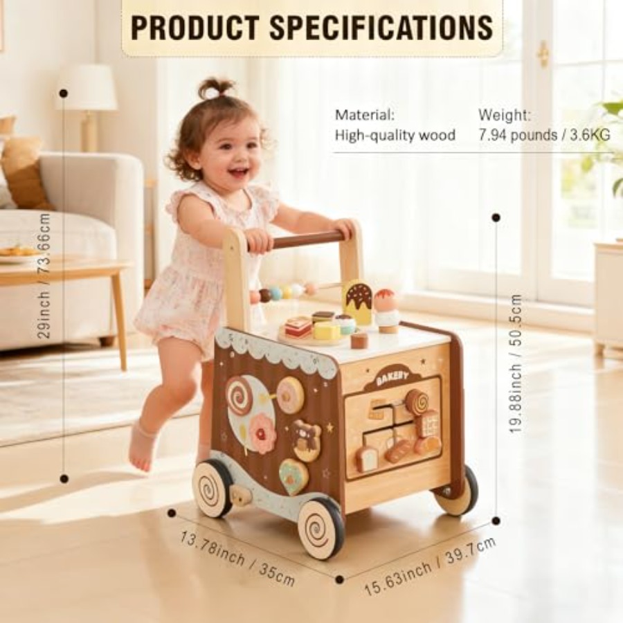 Montessori wooden baby walker  – Baby 1 Year Food Bewertung und Preis
