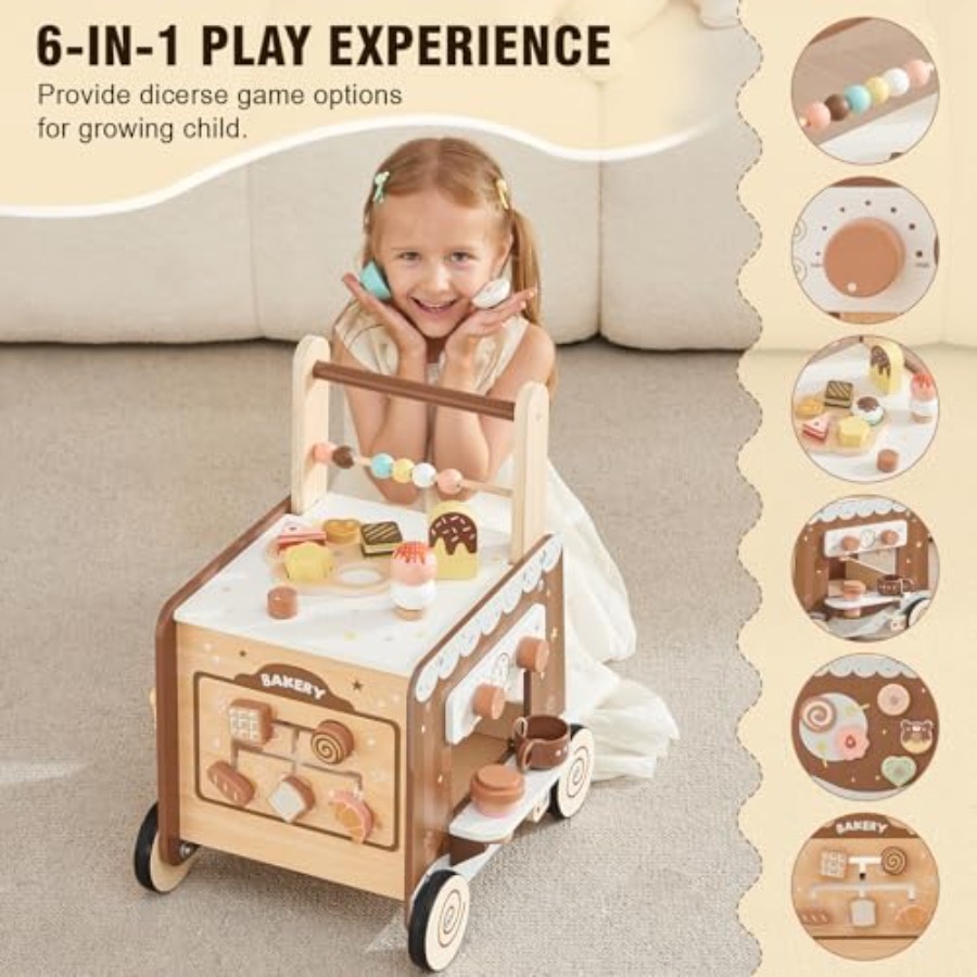 Montessori wooden baby walker  – Baby 1 Year Food Bewertung und Preis