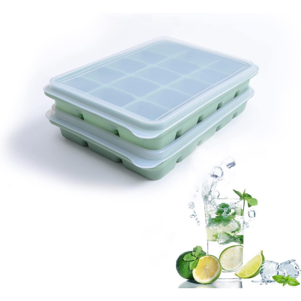 2 Pcs Stackable Silicone Ice C – Baby Food Maker Baby Safe Bewertung und Preis