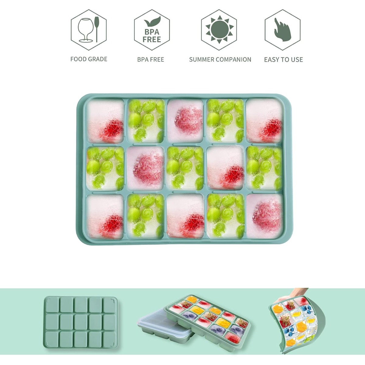 2 Pcs Stackable Silicone Ice C – Baby Food Maker Baby Safe Bewertung und Preis