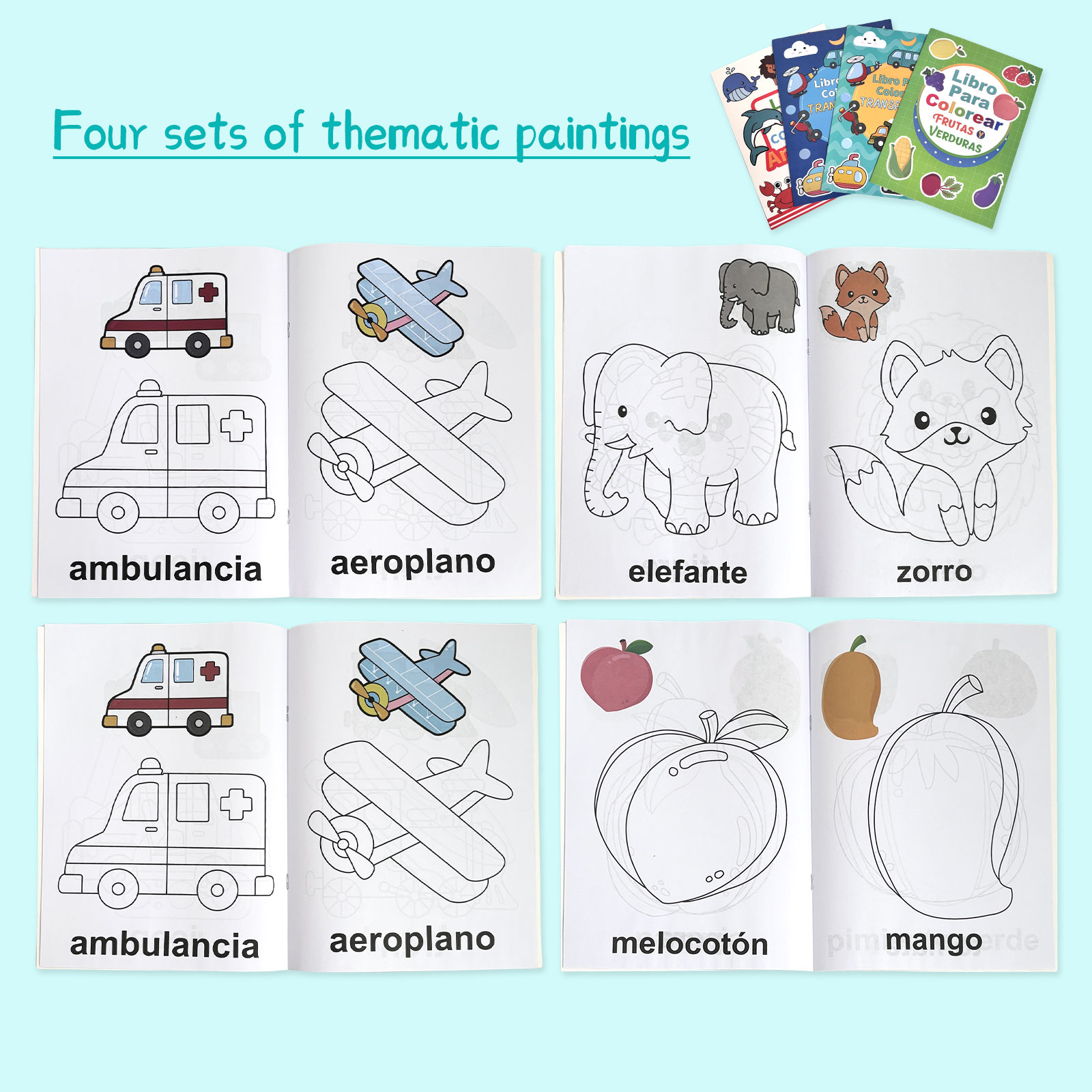 4 Pack Spanish Vocabulary Colo – Baby Food Year Old Bewertung und Preis