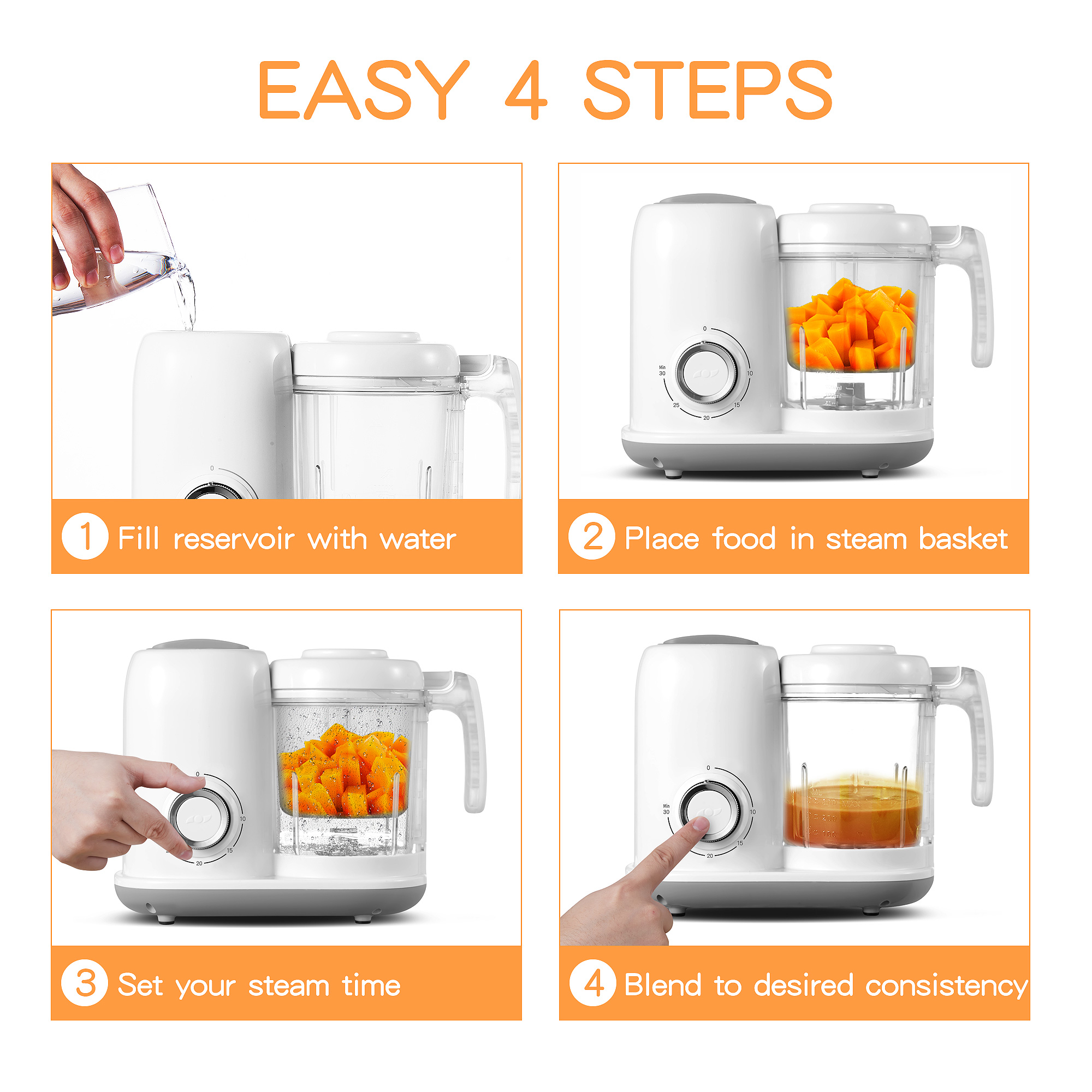 Baby Food Maker, 4 in 1 Baby F – Baby Food Maker Baby Safe Bewertung und Preis
