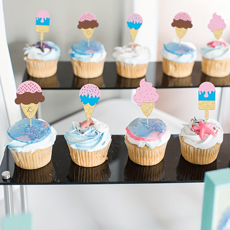 12Pc Glitter Ice Cream Cupcake – Baby 1 Year Food Bewertung und Preis